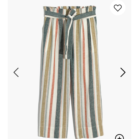 NWT Madewell  crop pants in stripe - Picture 5 of 6